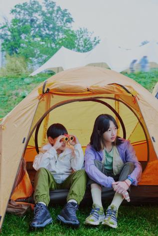 吳尊兒女NEINEI MAX參加The North Face北面小小山地節(jié) 童趣露營(yíng)歡樂(lè)多